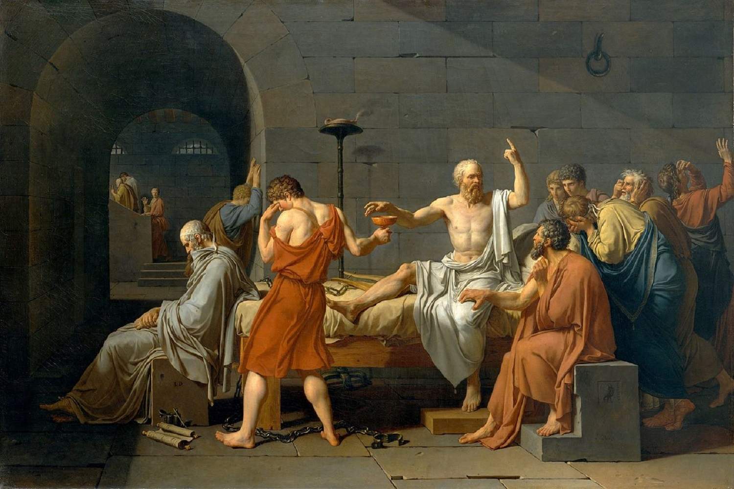 Morte di Socrate - Jacques-Louis David