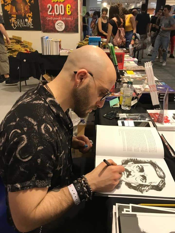 Nino Cammarata a Etna Comics (foto da Facebook)