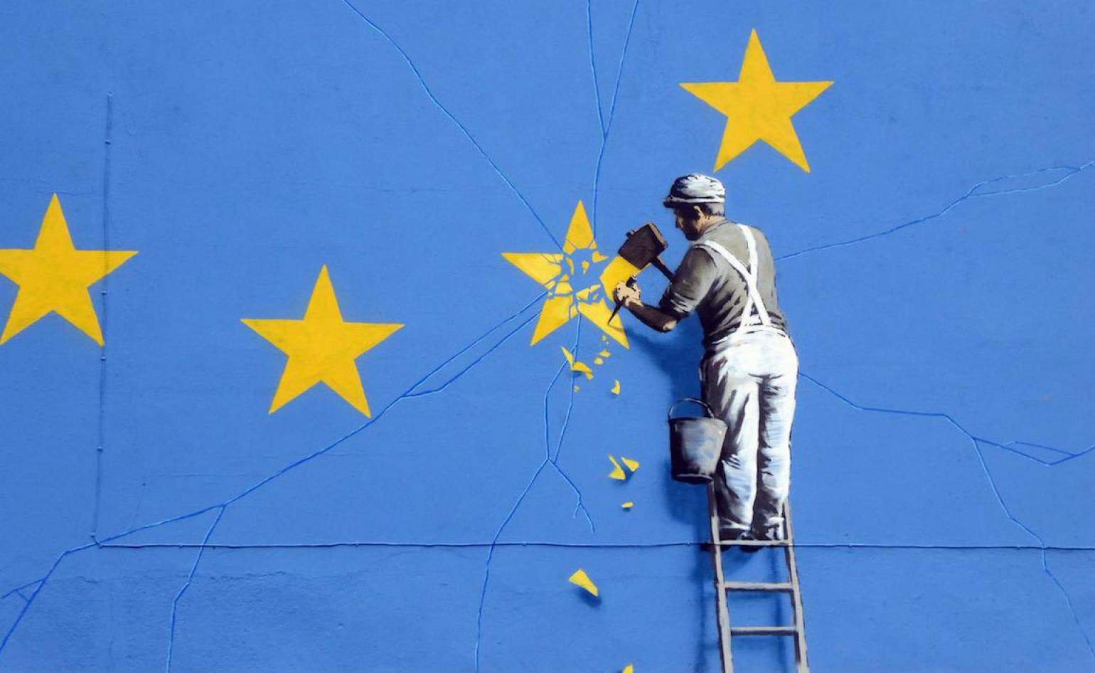 Murale di Bansky dedicato a Brexit